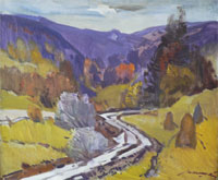 A. Kashay „Landschaft“ Öl auf Leinwand, 60 × 50
