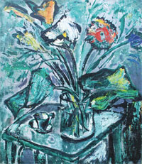 V. Habda „Stillleben“, 2005 Öl auf Leinwand, 70 × 60