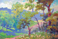 Емма Левадська «Кольори землі», 2002, полотно, олія, 60×40                 