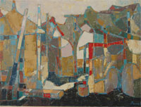 P. Ryaska „Eckchen“, 2007 Öl auf Leinwand, 100 × 60