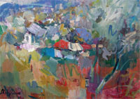 Аттіла Коприва «Весняна експресія», 2009, полотно, олія, 60×80                  